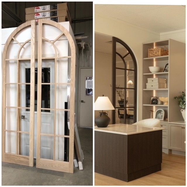 Portes arquées en atelier et cuisine avec arche et bibliothèque — Module Ultra
